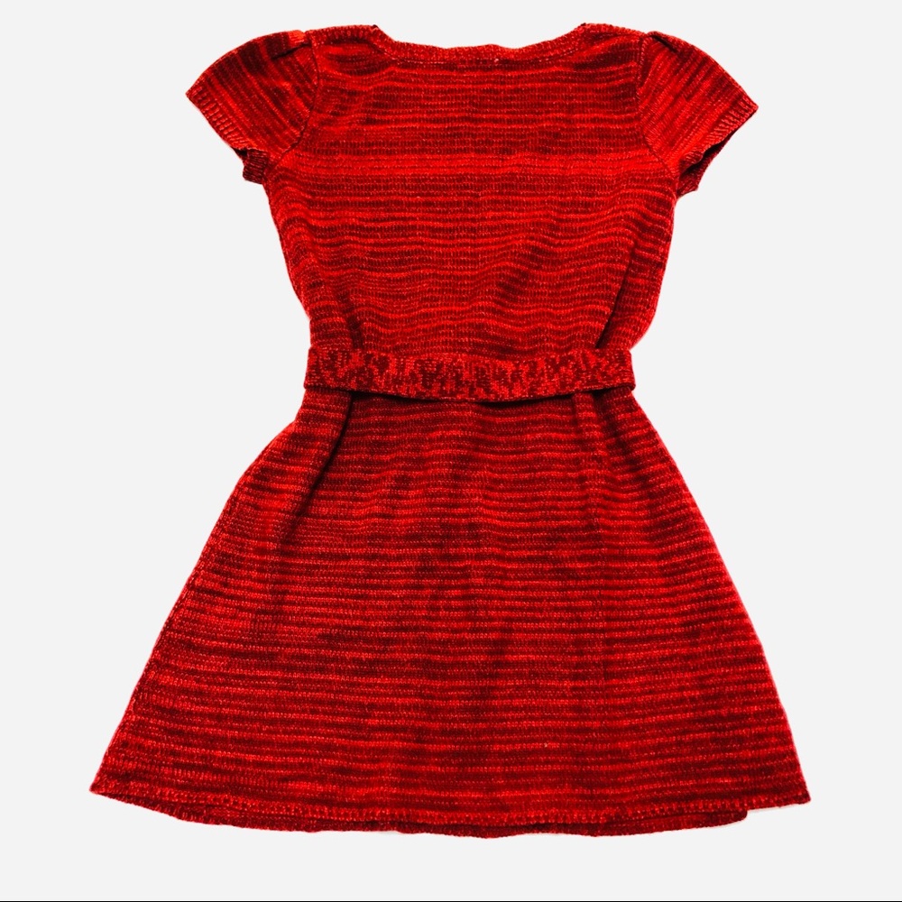 Crazy 8 Red Knit Sweater Dress - Girls 7-8 - Picture 4 of 4